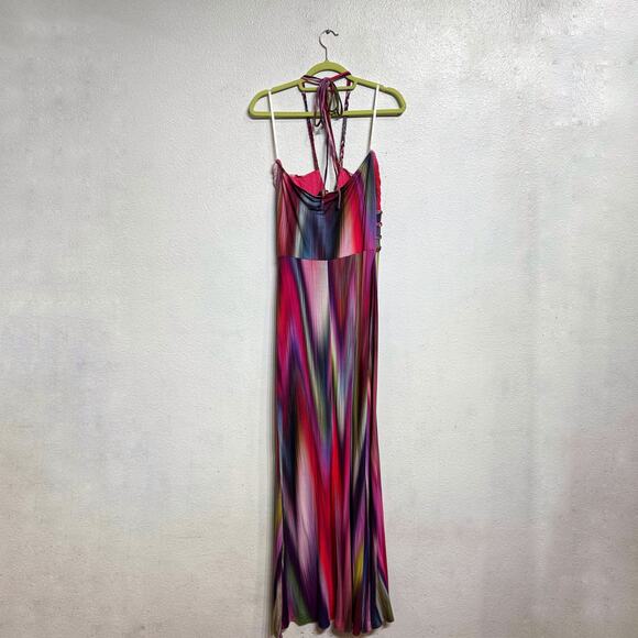 REVOLVE Sky Purple Jolima Braided Halter Maxi Dress Sz M - Picture 9 of 12